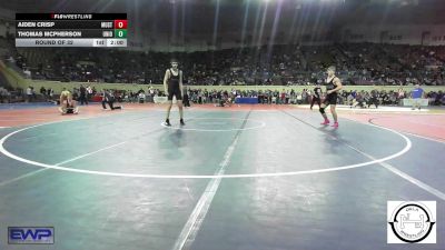 138 lbs Round Of 32 - Aiden Crisp, Mustang Middle School vs Thomas McPherson, Union JH