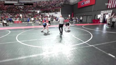 165 lbs Champ. Round 2 - Mark Wilber, GET Blue Demons vs Hunter Hoops, Evansville Wrestling Club