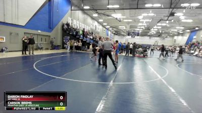 108 lbs Cons. Round 3 - Carson Brems, Mountain Crest JH Wrestling vs Darion Findlay, Sky View JH