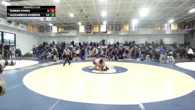165 lbs Champ. Round 3 - Damian Ochoa, Trabuco Hills vs Alexandros Kosmitis, SJ Bosco