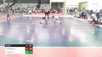 69 lbs Rr Rnd 7 - Elijah Santiago, Grit Mat Club vs Colin Logue, ICWL Bruisers White