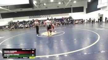 190 lbs Cons. Semi - Estefania Gomez, Hillcrest vs Olivia Marker, Santiago/Corona