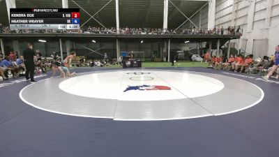 105 lbs Kendra Ege, Illinois vs Heather Weaver, Oklahoma