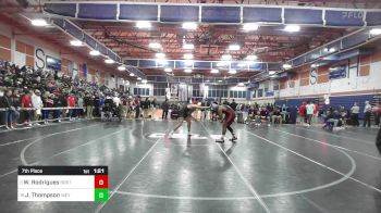 165 lbs 7th Place - Walter Rodrigues, Brockton vs Jake Thompson, Weymouth