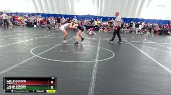 92 lbs Round 1 (8 Team) - Willem Busch, CP Elite vs Caleb Berger, Highland Hornets