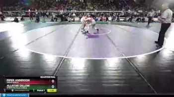G 106 lbs Quarterfinal - Piper Anderson, Grace (Girls) vs Allistar Dillow, American Falls (Girls)