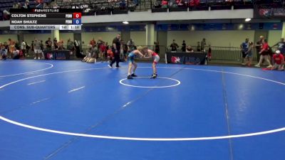 75 lbs Cons. Sub-quarters - Colton Stephens, Pennsylvania vs Noah Shultz, Pennsylvania