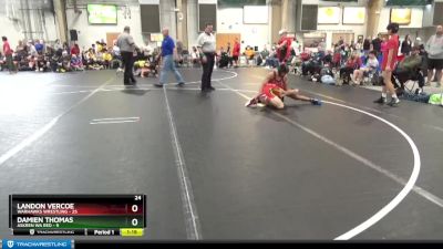 100 lbs Round 2 (8 Team) - Landon Vercoe, Warhawks Wrestling vs Damien Thomas, Askren WA Red