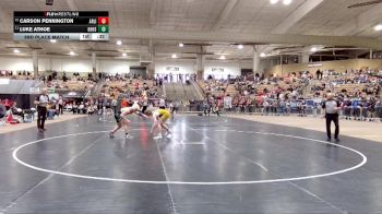 AA 157 lbs 3rd Place Match - Carson Pennington, Arlington High School vs Luke Athoe, Green Hill High School