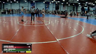 110 lbs Rd# 8- 12:30pm Saturday Final Pool - Gabe Oberhein, Gotcha Blue vs Javen Russo, Backyard Brawlers