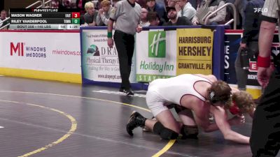 145 lbs Quarterfinal - Mason Wagner, Faith Christian vs Riley Vanderpool, Towanda