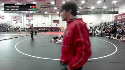 106 lbs Consi Of 8 #2 - Delila Langer, Northwestern vs Declan Judge, Weston