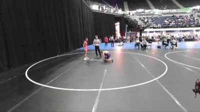 Girls 5th - 6th grade - 100 Champ. Round 2 - Gjoa Rowe, Ubasa Wrestling Academy vs Elsa Bartleson, Iowa