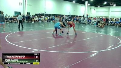 215 lbs Placement (16 Team) - Caleb Gaskin, Camden Outsiders The Greasers vs Logan Niceswanger, S.E.O. Wrestling Club- Blue