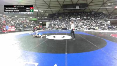 Boys 4A 106 lbs Champ. Round 1 - Braxton Baker, Tahoma vs Micah Bennett, Camas