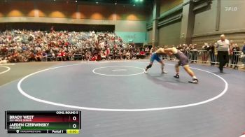 190 lbs Cons. Round 5 - Brady West, Elk Grove Senior vs Jaeden Czerwinsky, Mcqueen