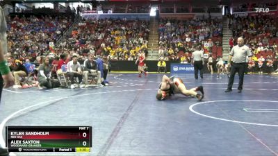 2A-138 lbs Cons. Round 2 - Kyler Sandholm, Red Oak vs Alex Saxton, Woodward-Granger