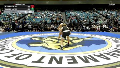 165 lbs Semifinal - Alex Crawley, Canyon View UT vs GUNNER LOPEZ, Grandview