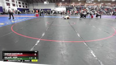 165 lbs Cons. Round 3 - Micahel Ager, University Of Saint Mary (KS) vs Shemar Barthelus, St. Thomas University