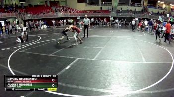 90 lbs 2nd Place Match - Nathan Hemmingsen, Boone Central Cardinals vs August Hennings, Nebraska Boyz