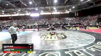 3A 126 lbs Champ. Round 1 - Julian Ruiz, Buhl vs Camron Vail, Snake River