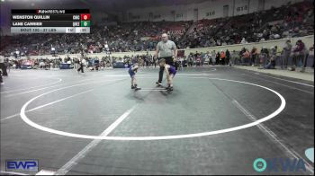 37 lbs Consolation - Wenston Quillin, Chickasha Wrestling vs Lane Carrier, Quezada Wrestling Academy