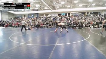 215 lbs Cons. Round 6 - Richard Abbott, Mountain View vs Gaige Fowers, Syracuse