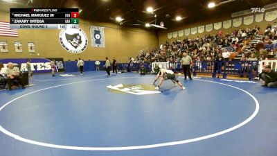 138 lbs Cons. Round 2 - Zakary Ortega, Garces Memorial vs Michael Marquez Jr, Foothill