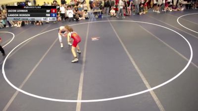 120 lbs Champ. Round 1 - Jacob Lehman, Scott West Panthers vs Landon Borgen, Pinnacle