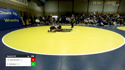 168 lbs Round Of 16 - Dominic Bambinelli, Mill Creek (GA) vs Kaizen Detoles, Westlake (UT)