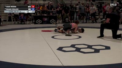 57 kg Cons. Rd Of 16 - Alex Rozas, Baton Rouge Training Center vs Elijah Collick, McDonald Wrestling Academy