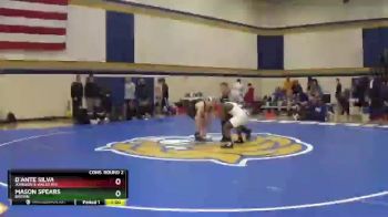157 lbs Cons. Round 2 - Mason Spears, Brown vs D`ante Silva, Johnson & Wales (RI)