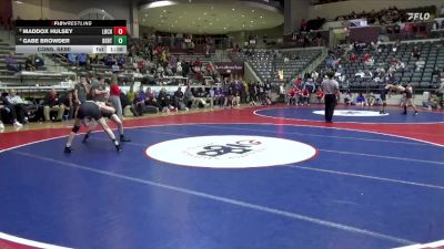 6A 113 lbs Cons. Semi - Gabe Browder, BENTONVILLE HIGH SCHOOL vs Maddox Hulsey, Little Rock Central High School