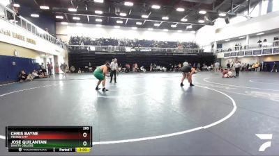 285 lbs Cons. Round 3 - Jose Quilantan, Shasta College vs Chris Bayne, Fresno City