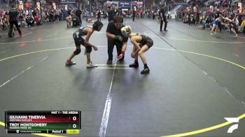 66 lbs Champ. Round 2 - Giuvanni Tinervia, Western Matcats vs Troy Montgomery, Warren Pride WC