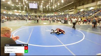 102 lbs Consi Of 8 #2 - Pablito Rodriguez, Slvwc vs Kael Overton, Athlos WC