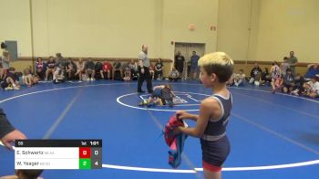 55 lbs Rr Rnd 3 - Ethan Schwartz, K8 All-American vs Wyatt Yeager, K8 Compound