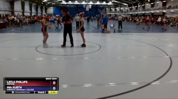 110 lbs Cons. Semi - Mia Kurth, Hawkeye Community College vs Layla Phillips, Simpson