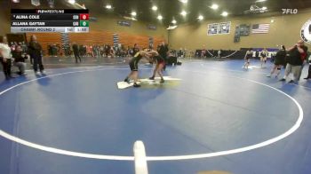 130 lbs Champ. Round 2 - Alina Cole, Centennial vs Allana Gaytan, Cabrillo