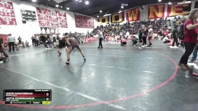 144 lbs Champ. Round 1 - Aditya Gowrishankar, West Torrance vs Justin Shnayderman, Beverly Hills