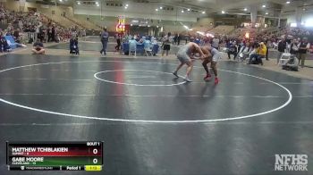 215 lbs Quarterfinals (8 Team) - Gabe Moore, Cleveland vs Matthew Tchiblakien, Summit