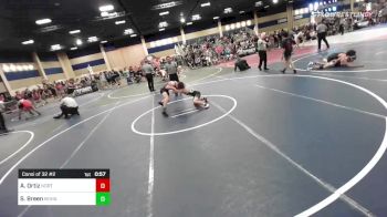 109 lbs Consi Of 32 #2 - Alijah Ortiz, North WC vs Shaun Breen, Mohave Wrestling Club