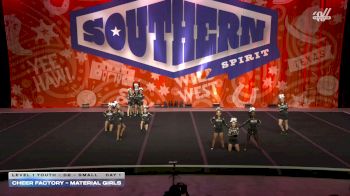 Cheer Factory - Material Girls [2026 L1 Youth - D2 - Small Day 1] 2026 Southern Nationals by Cheer Power