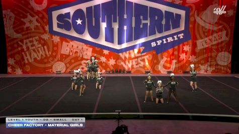 Cheer Factory - Material Girls [2026 L1 Youth - D2 - Small Day 1] 2026 Southern Nationals by Cheer Power