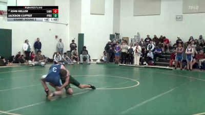 140 lbs Champ. Round 2 - John Keller, Calera Middle School vs Jackson Coffeit, Pelham Park Middle School