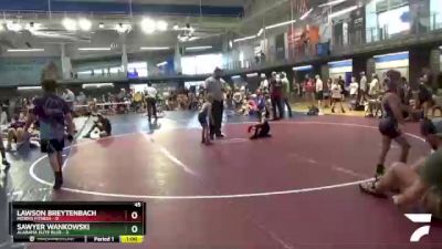 45 lbs Quarters & 1st Wb (16 Team) - Lawson Breytenbach, Morris Fitness vs Sawyer Wankowski, Alabama Elite Blue