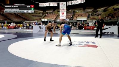 Junior Boys - 150 lbs 7th Place Match - Samuel Montez, Selma High School Wrestling vs Damian Saldivar