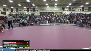 132 lbs Semifinal - Anders Kittelson, Osage vs Brecken Muench, Fennimore