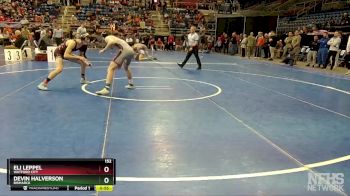 152 lbs Cons. Round 2 - Eli Leppel, Watford City vs Devin Halverson, Bismarck