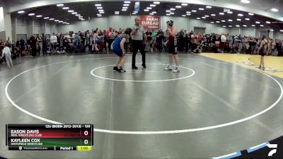 135 lbs Cons. Round 2 - Eason Davis, Reel Wrestling Club vs Kayleen Cox, Smithfield Wrestling